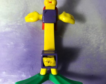 Vintage 1989 Mcdonalds Bendable Fry Figure - Fry Benders Scuba Diver Bendable Fry Figure - Cool 80's Mcdonalds Nostalgia
