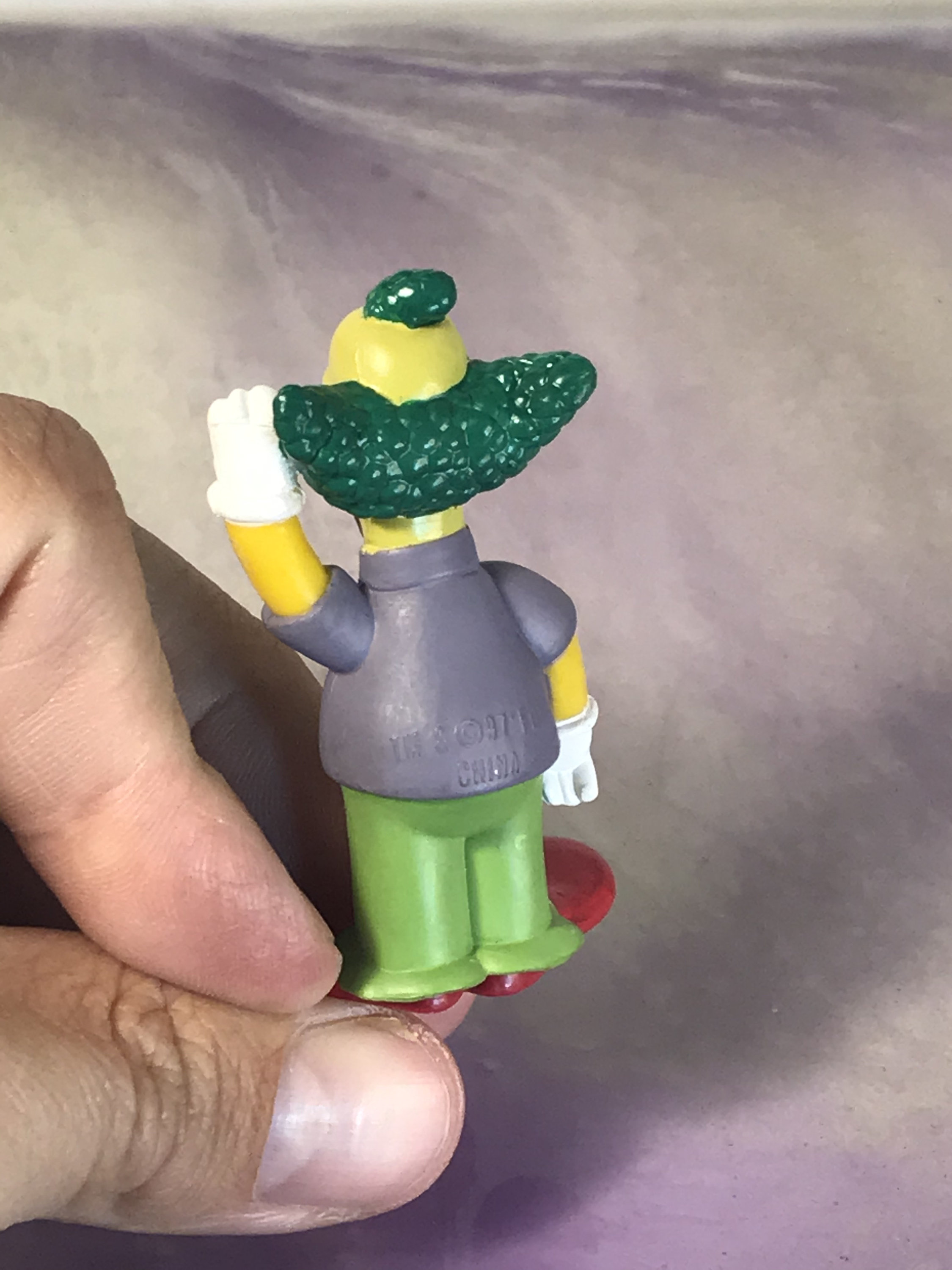 Vintage Simpsons KRUSTY the CLOWN PVC Figure Cake Topper - Rare 