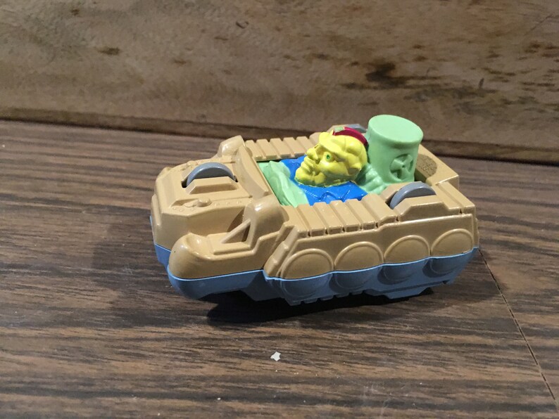 Vintage Burger King Kid/'s Meal Toy Captain Planet Flip Car 1990 TBS Reversible Blue Duke Nukem