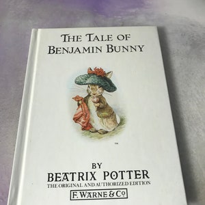 Vintage The Tale of Benjamin Bunny - By Beatrix Potter - Children&#39;s Story Hardcover Book - Vintage Peter Rabbit Nostalgia
