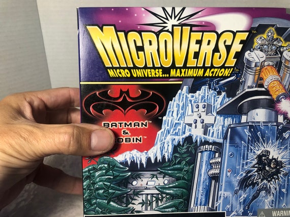 Vintage Batman Microverse Batman & Robin Mr. Freeze Observatory