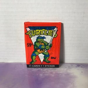 Vintage - GLOEDNIEUW - 1989 TMNT - Teenage Mutant Ninja Turtles Trading Cards Pack - Awesome 80s / 90s Nostalgia!
