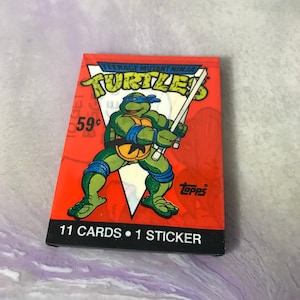 Vintage - GLOEDNIEUW - 1989 TMNT - Teenage Mutant Ninja Turtles Trading Cards Pack - Awesome 80s / 90s Nostalgia!