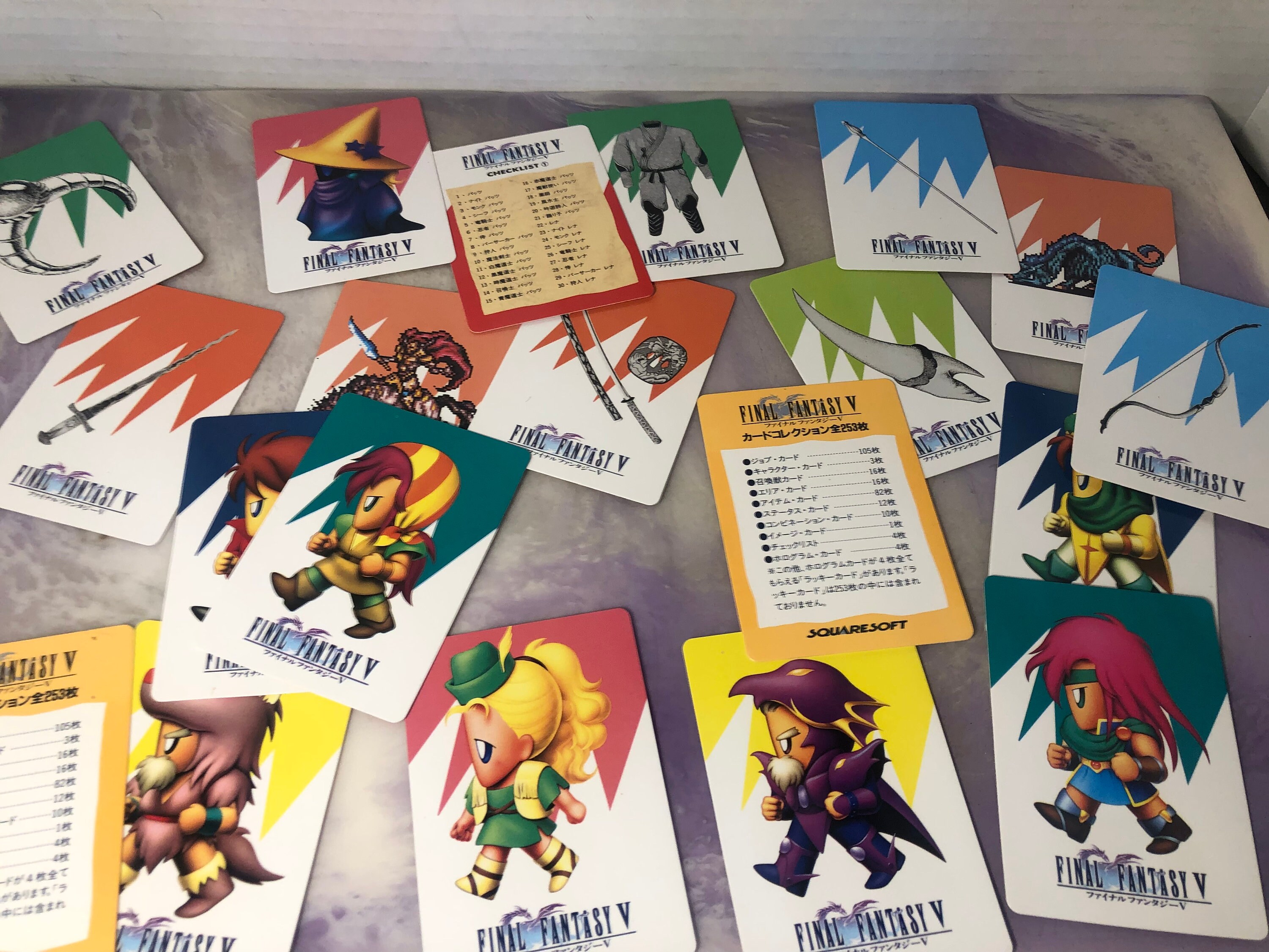 FINAL FANTASY V カードコレクション Vintage FINAL FANTASY V Card Collections FF5 Japanese 1992