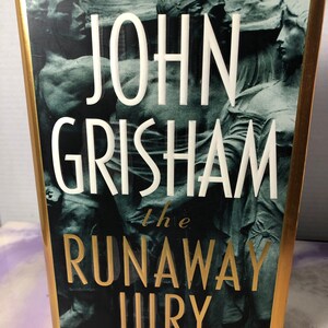 Vintage Book John Grisham Runaway Jury 1st Edition Hardcover - with Sleeve - Awesome! Vintage John Grisham Nostalgia