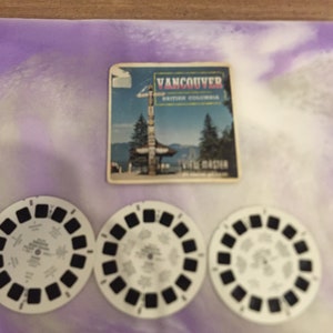 Vintage Sawyer&#39;s View-Master ViewMaster Reels - Vancouver British Columbia 3 Reel Set  - Awesome Viewmaster Nostalgia