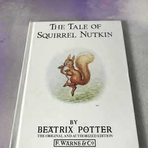 Vintage The Tale of Squirrel Nutkin - By Beatrix Potter - Children&#39;s Story Hardcover Book - Vintage Peter Rabbit Nostalgia