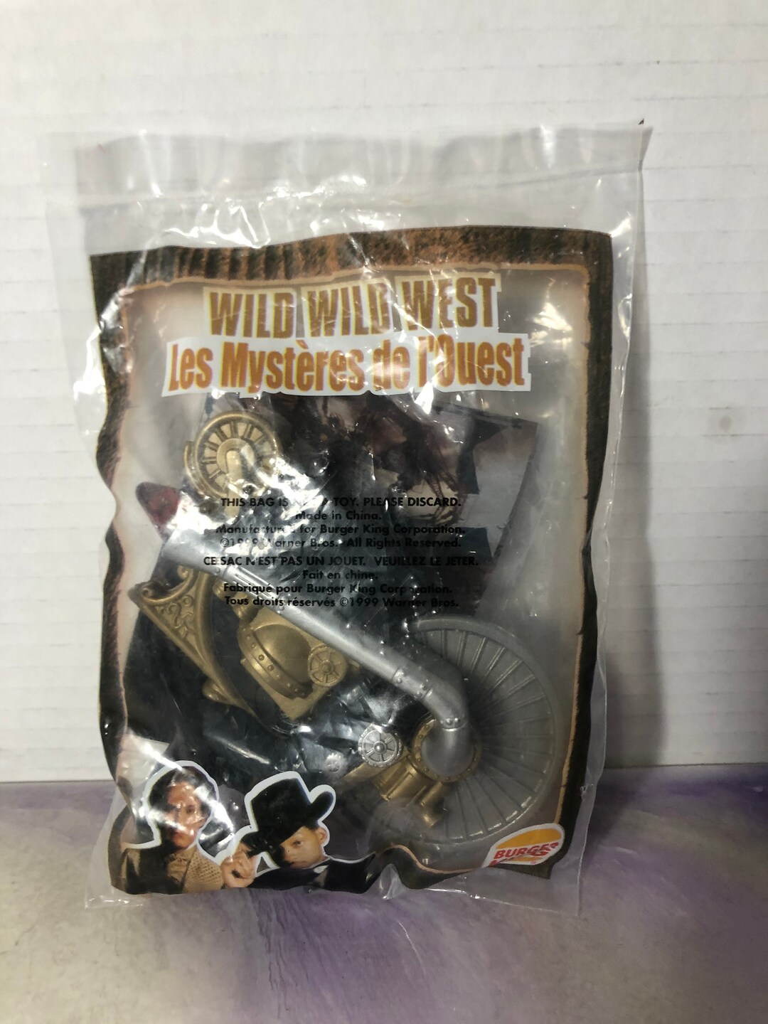 Vintage Burger King Kids Club Wild Wild West Movie Brand New in  Package Vintage 90's Burger King Toy