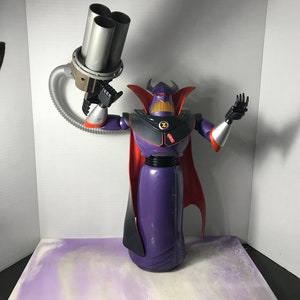 ZURG TOY STORY Rare DISNEY Pixar vintage Purple Robot TALKING FLASHING light