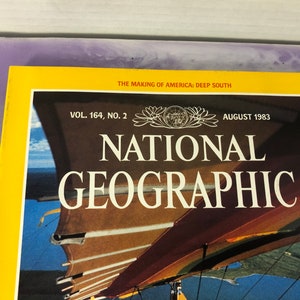 Vintage National Geographic Magazine Volume 164 No 2 August - Etsy