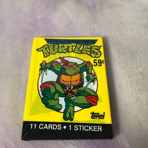 Vintage - GLOEDNIEUW - 1989 TMNT - Teenage Mutant Ninja Turtles Trading Cards Pack - Awesome 80s / 90s Nostalgia!