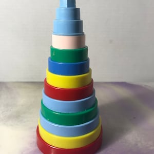 Vintage 1950's Child Guidance Toy "Ring A Rounds" Toy - Cool Retro Nostalgia