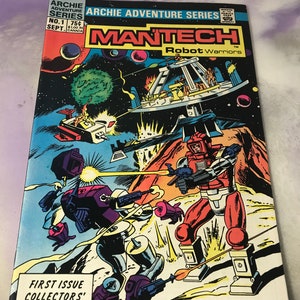 Vintage Archie Comic Mantech Robot Warrior  #1 (1970&#39;s)  Rare Vintage Comic Book