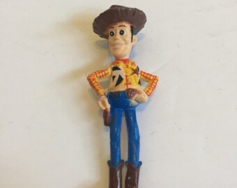 Vintage Disney Pixar Toy Story - PVC Figure - 2 inch Sheriff Woody - Rare Vintage Toy Story Cake Topper Figure 90's lot 2