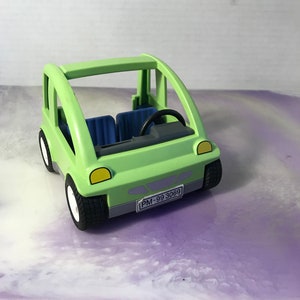 Vintage Playmobil 1999 Vehicle- Rare Vintage Playmobil City Playset - Green Car Incomplete  Rare Vintage Playmobil