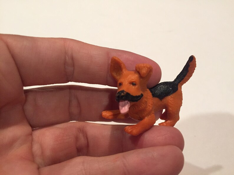 Used Played With Figure Lot 2 Vintage 1995 Puppy in my Pocket PVC Miniature Figure Vintage Cake Topper