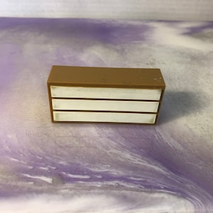 Vintage 1970&#39;s Arco Hong Kong Ltd Dollhouse Furniture - 3 Drawer Dresser - Rare Vintage Toy Dollhouse Nostalgia