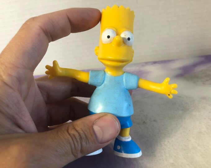 Vintage Simpsons Bendable Bart Simpson Figurine PVC Figure Etsy