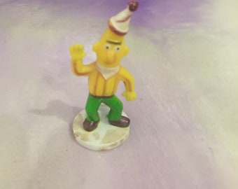 Vintage 1970's Sesame Street Bert Figure PVC  Oscar Cake Topper Rare Vintage Toy! Sesame Street figure!