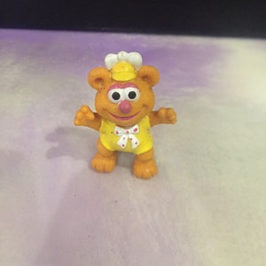 Vintage 1986 Muppet Babies Fozzie the Bear Standing PVC Figure Cake Topper 2 1/2 inches Rare Vintage Figure Lot 7