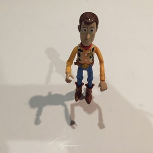 Vintage Disney Pixar Toy Story - PVC Figure - 5 inch Sheriff Woody - Rare Vintage Toy Story Cake Topper Figure 90&#39;s