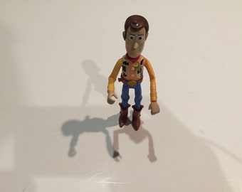 Vintage Disney Pixar Toy Story - PVC-figuur - 5 inch Sheriff Woody - zeldzame vintage Toy Story-taarttopper figuur jaren 90