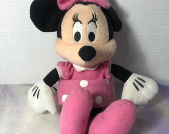 Rare Vintage Walt Disney  Minnie Mouse Plush Stuffed Animal - Vintage Mickey Mouse Nostalgia