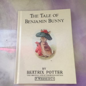 Vintage The Tale of Benjamin Bunny - By Beatrix Potter - Children&#39;s Story Hardcover Book - Vintage Peter Rabbit Nostalgia