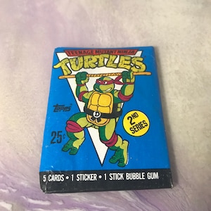 Vintage - GLOEDNIEUW - 1990 TMNT Series 2 - Teenage Mutant Ninja Turtles Trading Cards Pack - Awesome 80s / 90s Nostalgia!