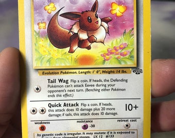 Vintage Pokemon Trading Card Game 1999 Eevee 51/64 | Jungle Set | Rare NON-HOLO |pokemon WOTC - Used Played With - Etsy Denmark Vintage Pokemon Trading Card Game 1999 Eevee 51/64 | Jungle Set | Rare NON-HOLO |pokemon WOTC - Used Played With - Etsy Denmark