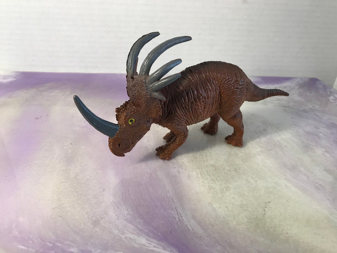 Vintage Dinosaur Toy Made in China Toys 1980's Rubber Etsy