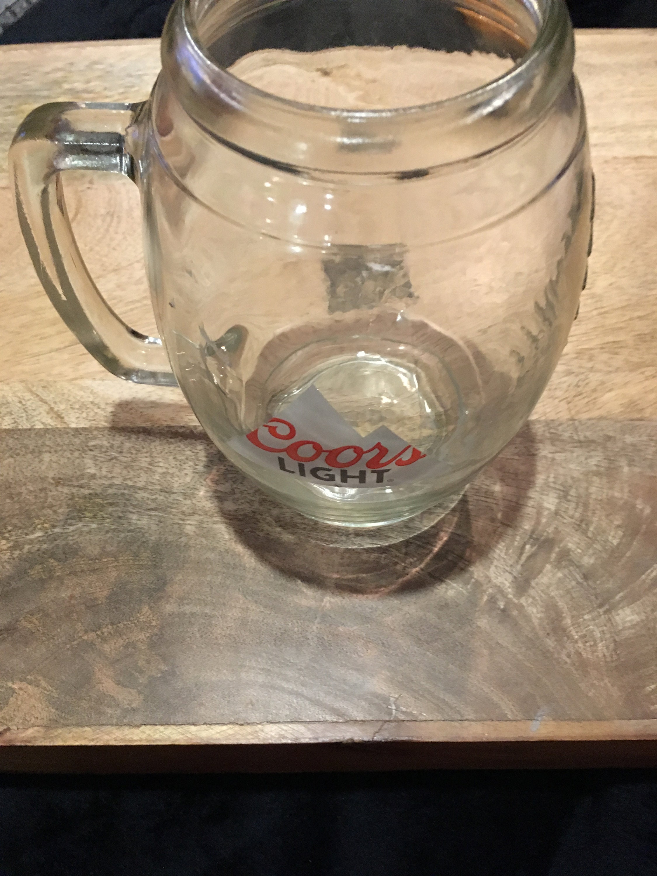 Vintage Coors Light Football Shaped Beer Glass Rare Vintage Etsy