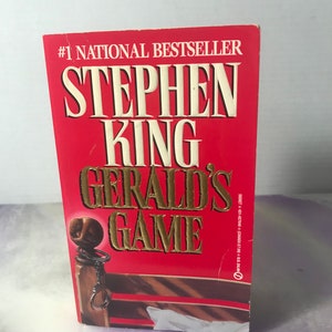 Stephen King  Gerald&#39;s Game  - Softcover Novel - Signet Books - Vintage Stephen King Horror Novel