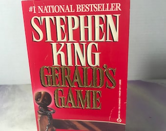 Stephen King  Gerald's Game  - Softcover Novel - Signet Books - Vintage Stephen King Horror Novel