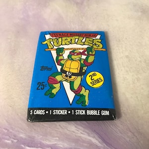 Vintage - GLOEDNIEUW - 1990 TMNT Series 2 - Teenage Mutant Ninja Turtles Trading Cards Pack - Awesome 80s / 90s Nostalgia!