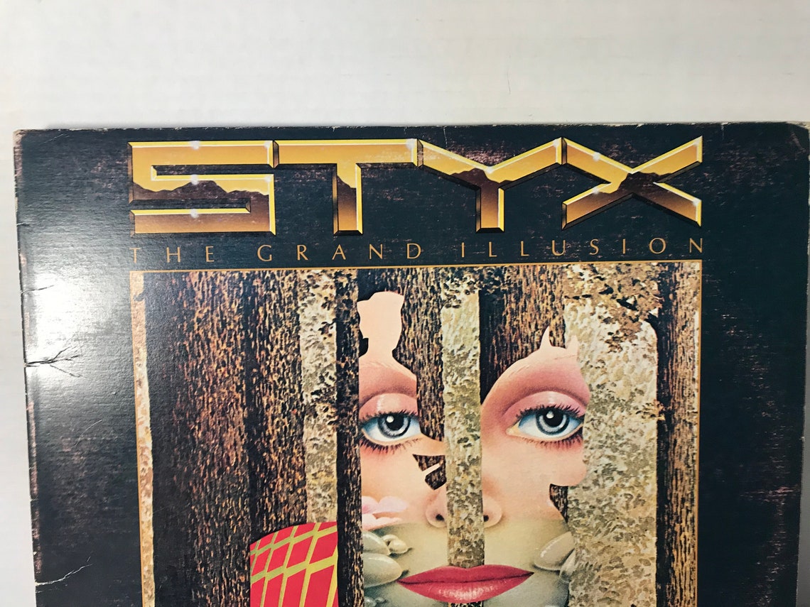 Vintage Album Record Styx The Grand Illusion Rare Vintage Etsy