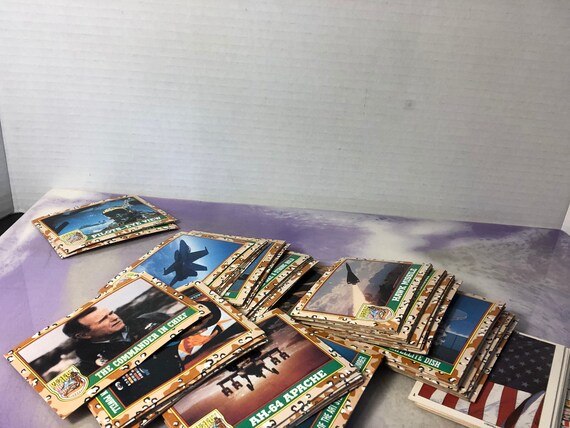 rare desert storm trading cards Vintage Lot of Collectible Desert Storm Trading Cards 1991 Pro Set - Rare  90's Nostalgia