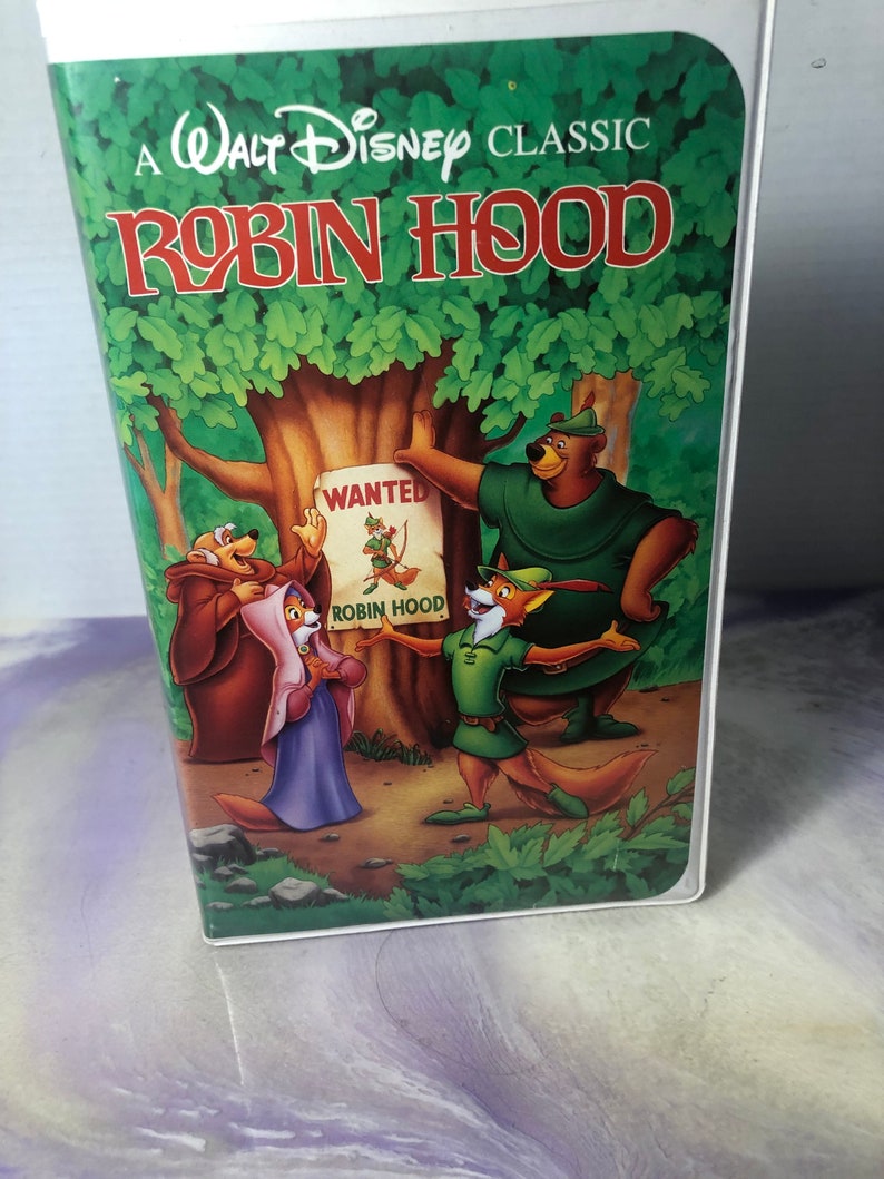 Vintage Walt Disney's Classic VHS - Robin Hood - Original Case - Cool