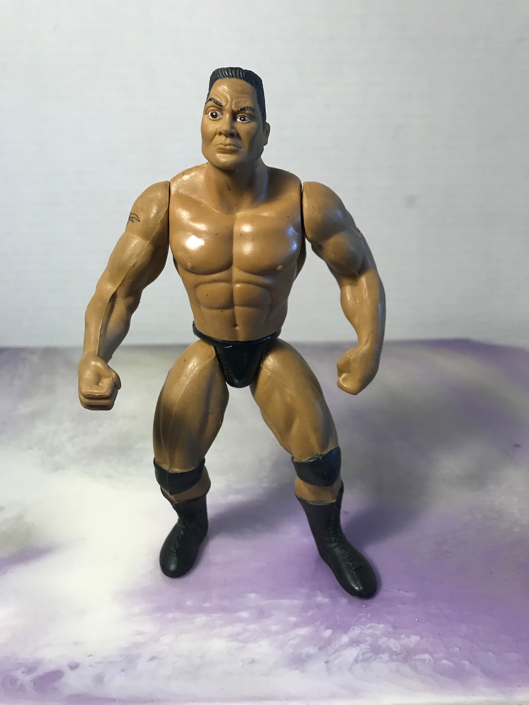 Vintage 90's WWE Loose - the Rock - Action Wrestling Figure Jakks