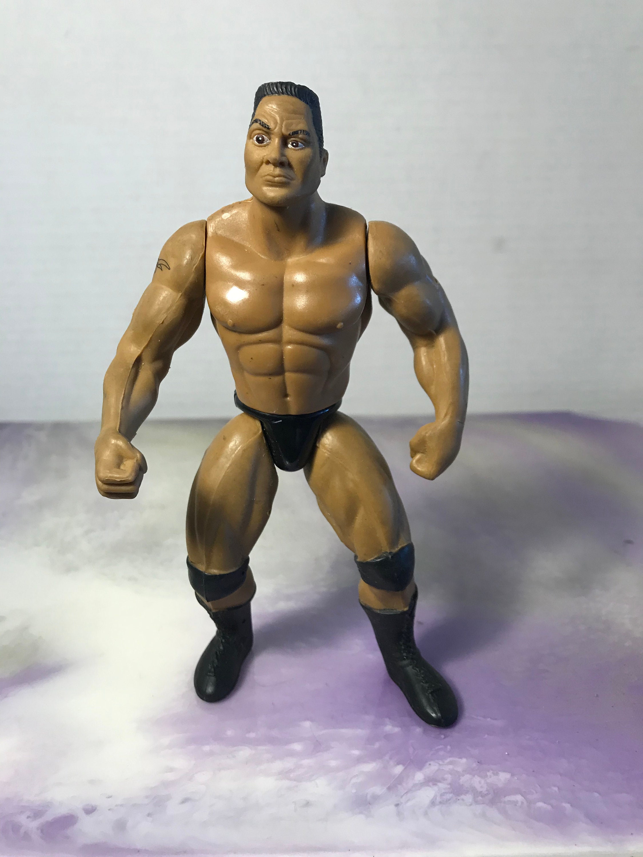 Vintage 90's WWE Loose - the Rock - Action Wrestling Figure