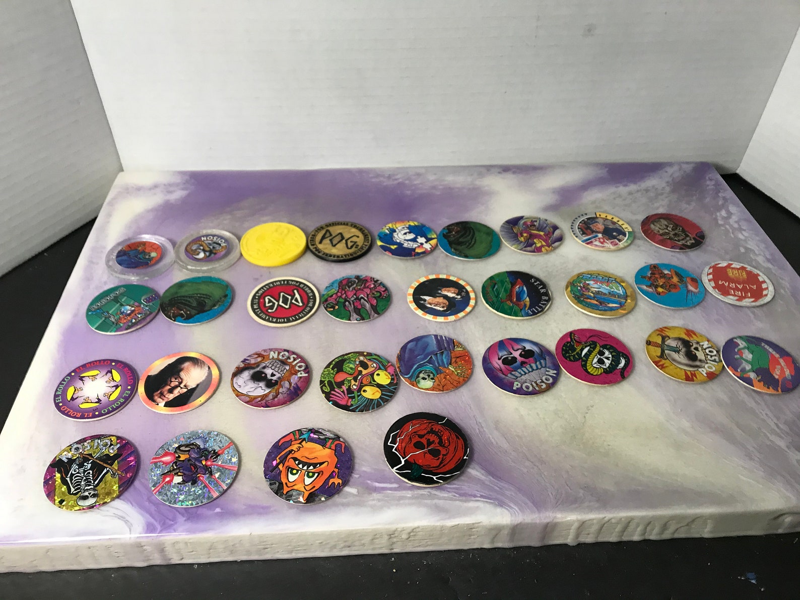 Lote de 31 Vintage Pogs Mixed Lot Themed Vintage 90's Etsy España