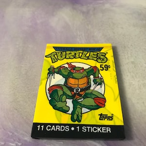 Vintage - GLOEDNIEUW - 1989 TMNT - Teenage Mutant Ninja Turtles Trading Cards Pack - Awesome 80s / 90s Nostalgia!