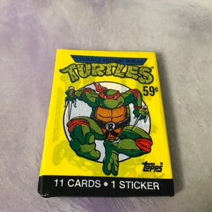 Vintage - GLOEDNIEUW - 1989 TMNT - Teenage Mutant Ninja Turtles Trading Cards Pack - Awesome 80s / 90s Nostalgia!