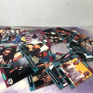 vintage Yo MTV Raps Trading Cards 1990's Lot of 30+Cards - Rare Nostalgie des années 90 - Pro Set Nostalgia - Hip Hop