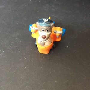 1989 Disney&#39;s Talespin Baloo - Rubber PVC Cake Topper Toy - Vintage Disney Toy