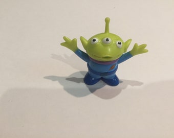 Vintage Disney Pixar Toy Story - PVC Figure - ALIEN - Rare Vintage Toy Story Cake Topper Figure 90's Lot 30