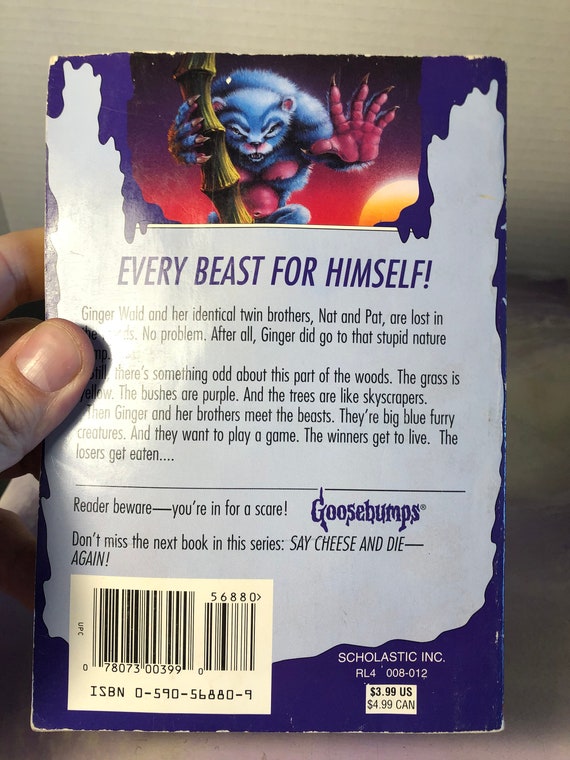 Vintage The Beast From The East Goosebumps By R L Stine Etsy