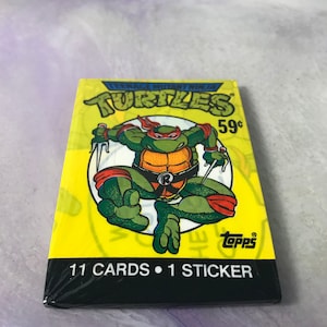 Vintage - GLOEDNIEUW - 1989 TMNT - Teenage Mutant Ninja Turtles Trading Cards Pack - Awesome 80s / 90s Nostalgia!