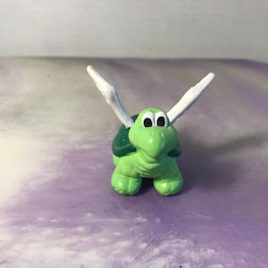 Vintage 1989 Super Mario Brothers Flying Turtle Action Figure Nintendo NES Themed Figure PVC Cake Topper