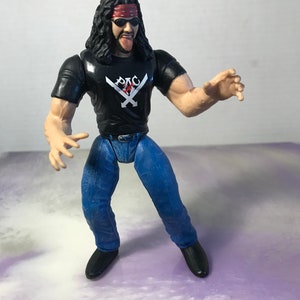 Vintage 90&#39;s WWE Loose - X-PAC Action Wrestling Figure Jakks Titan Tron Live